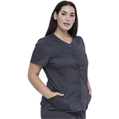 WW Revolution Snap Front Scrub Top
